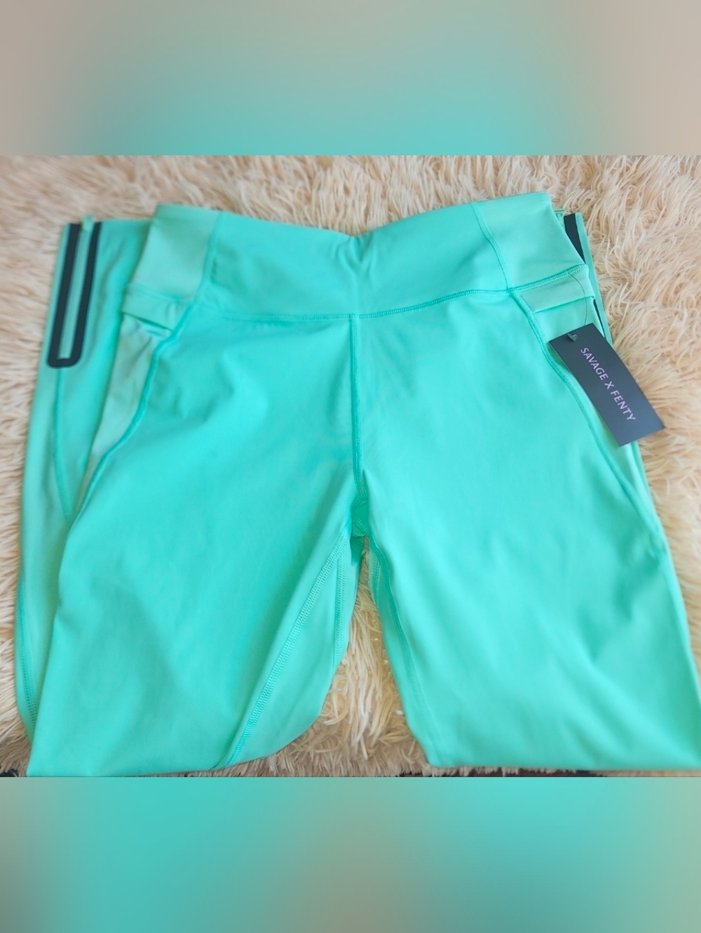 Savage X Fenty Mint Athletic High-Waist Women's Shorts